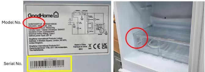 GoodHome Integrated Fridge Freezers: photo 2 of 2 from the OPSS notice of 22 Apr 2026